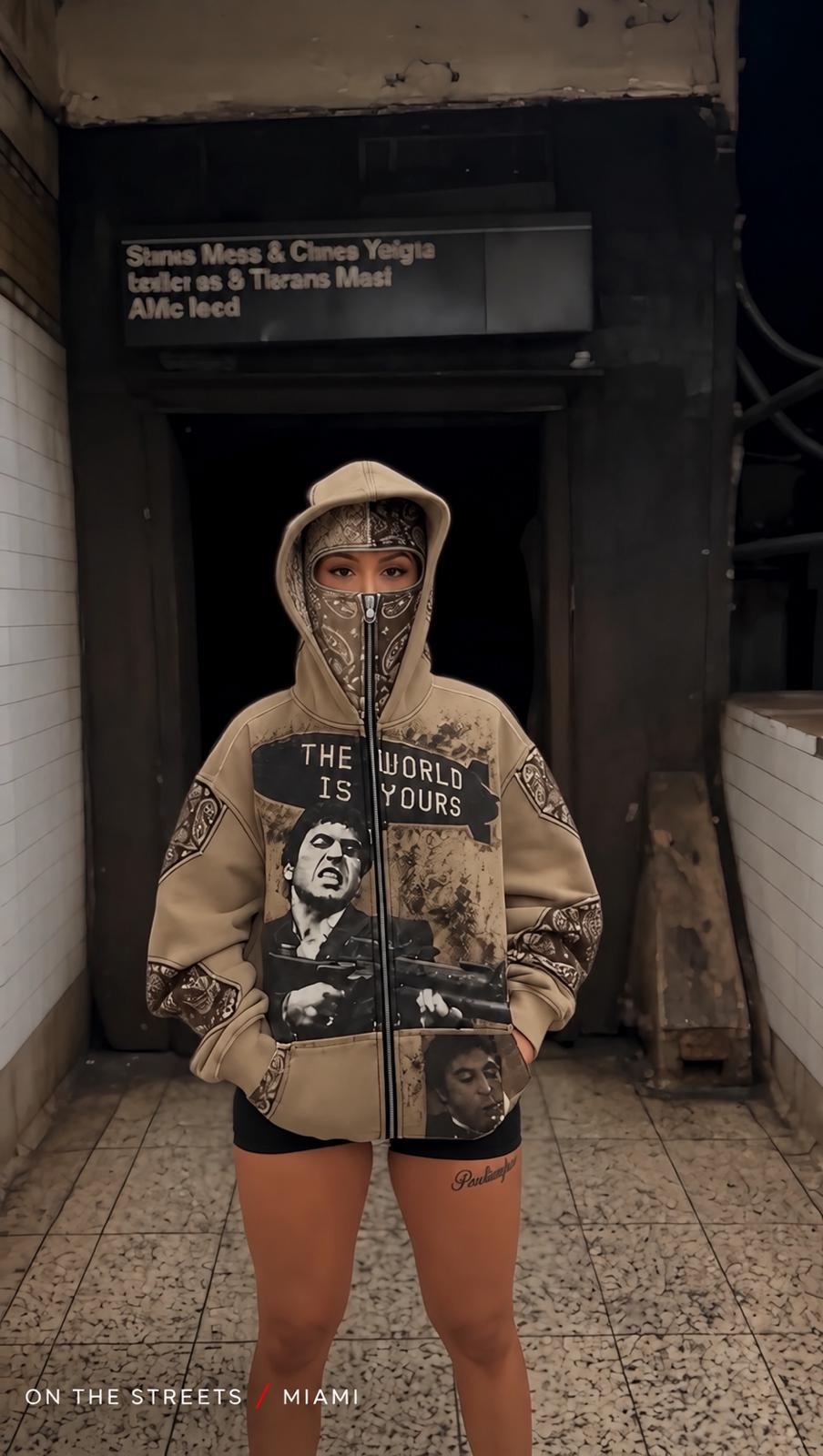 SCARFACE FULL-ZIP SKI-MASK HOODIE™