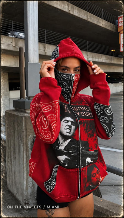 SCARFACE FULL-ZIP SKI-MASK HOODIE™