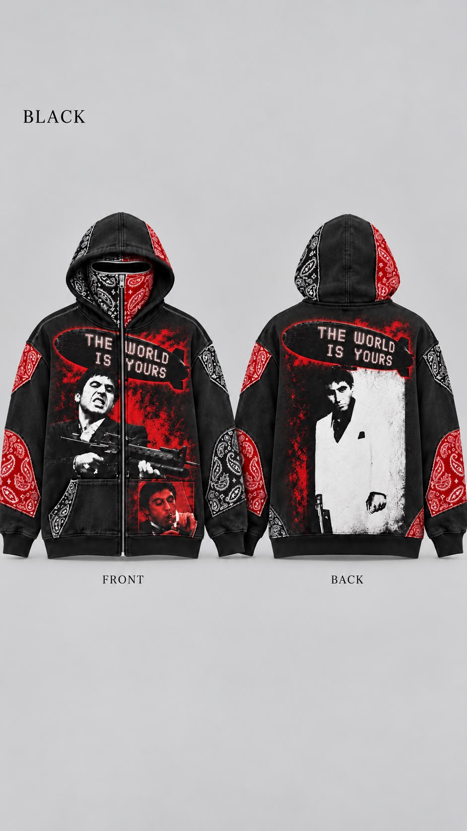 SCARFACE FULL-ZIP SKI-MASK HOODIE™