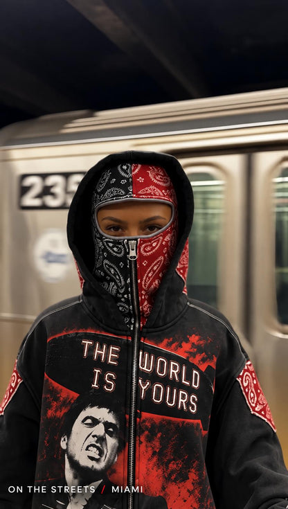 SCARFACE FULL-ZIP SKI-MASK HOODIE™