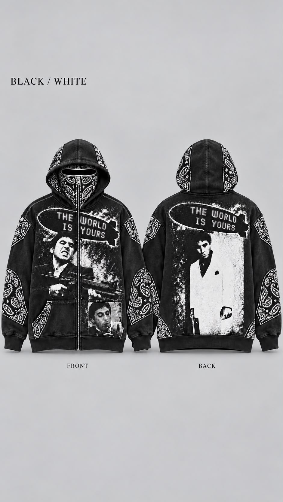 SCARFACE FULL-ZIP SKI-MASK HOODIE™